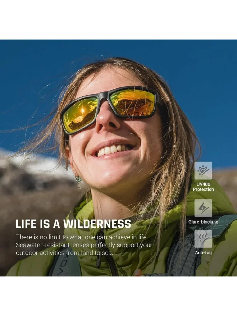 Polarized Sports Sunglasses for Men & Women - Cycling, Running, Golf, Fishing